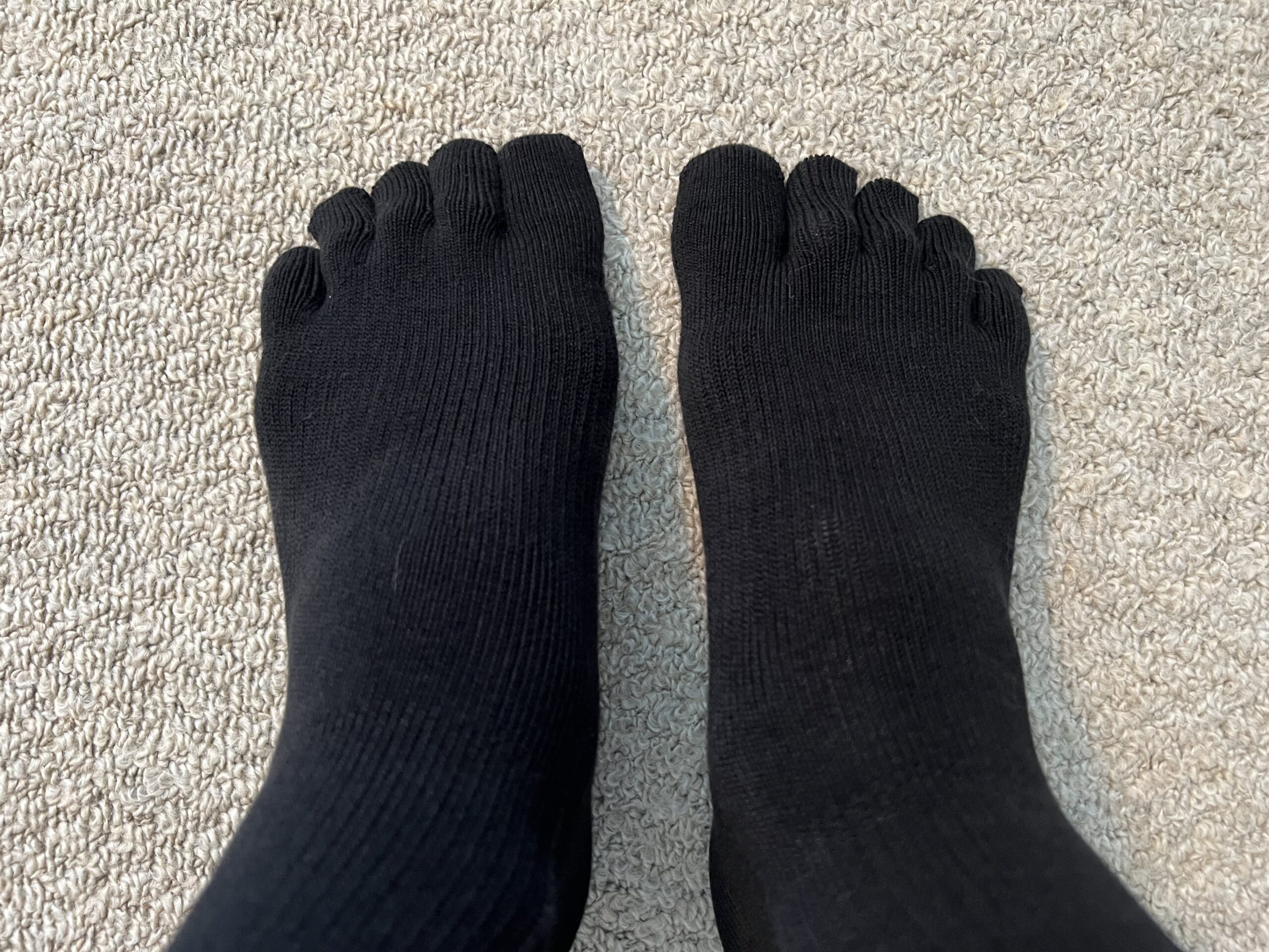 ゆびのばソックス スーパーを実際に着用した様子