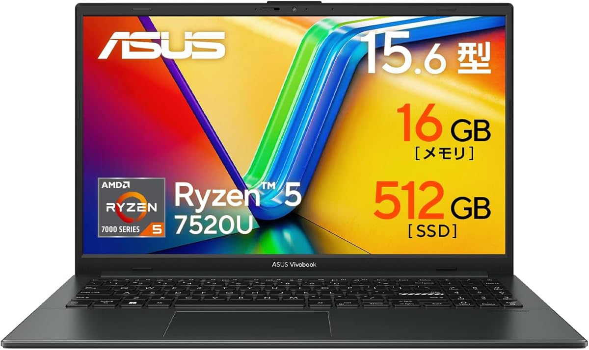 ASUS Vivobook Go 15 E1504FA 学生向けノートパソコン