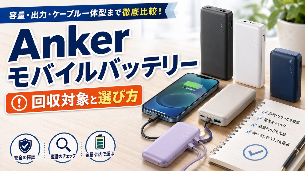 旅行用モバイルバッテリーの選び方