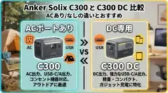 Anker Solix C300とC300 DC比較のカバー画像