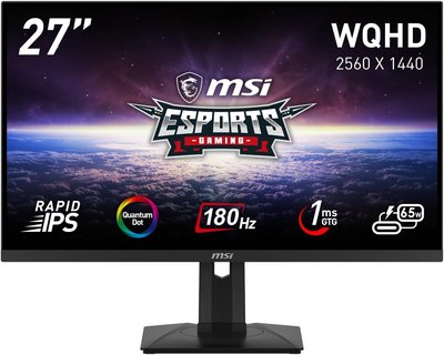 MSI MAG 274QRF QD E2 ゲーミングモニター 27インチ WQHD 180Hz 量子ドット
