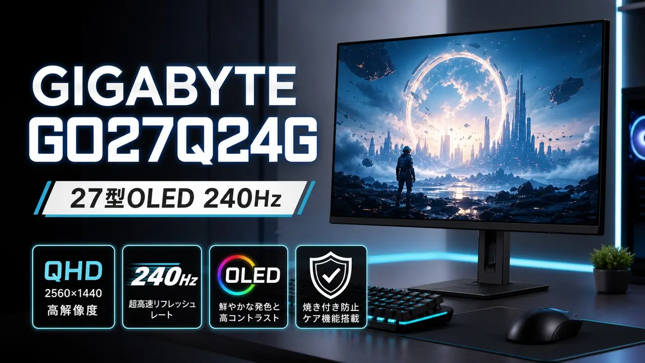 gigabyte-go27q24g-oled-monitor アイキャッチ画像