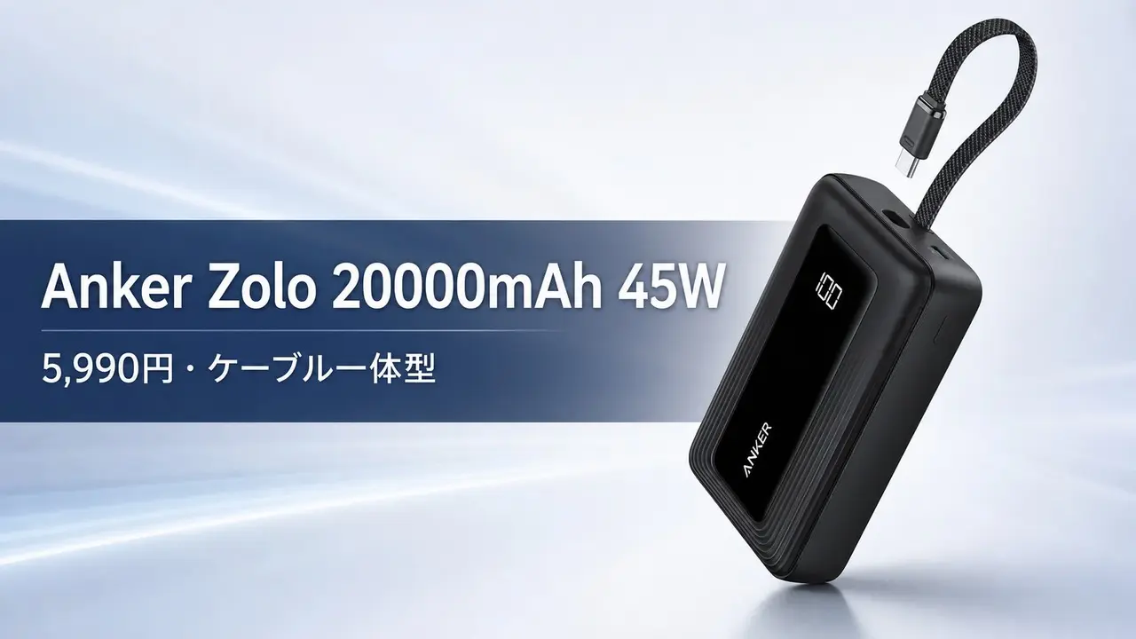 anker-zolo-power-bank-20000-45w アイキャッチ画像