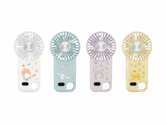 GH-FANHDAシリーズ サンリオキャラクターズ冷却プレート付きハンディファン 公式製品画像