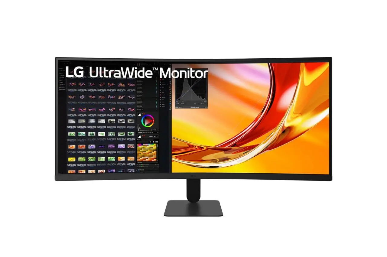 LG 34U601B-B 34インチ曲面ウルトラワイドモニター公式製品画像