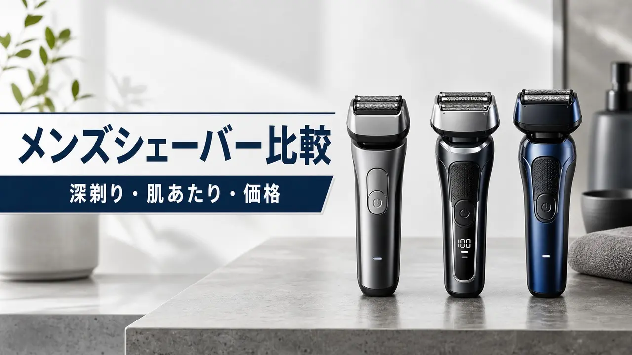 panasonic-philips-braun-mens-shaver-comparison アイキャッチ画像