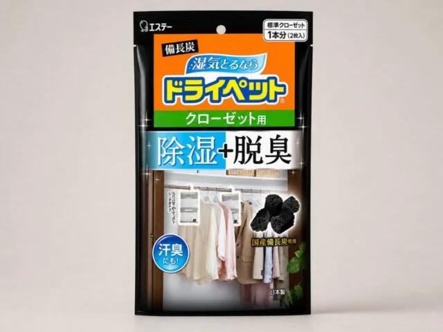 備長炭ドライペット クローゼット用の製品識別画像