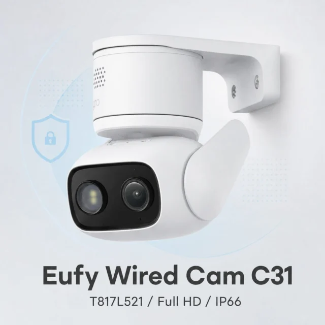 Eufy Wired Cam C31 T817L521 ホワイト