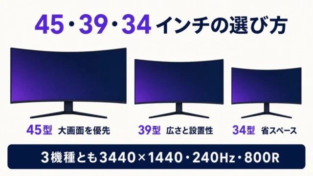 LG GX90SBシリーズ45型・39型・34型の選び方