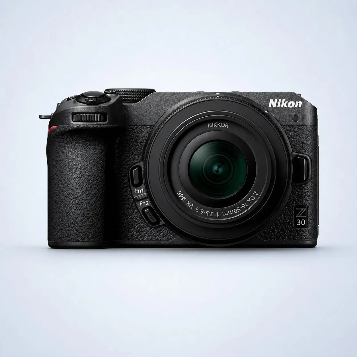 Nikon Z30と16-50 VRレンズの正面外観