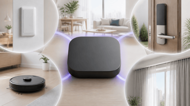 SwitchBot（スイッチボット）おすすめ製品の用途別比較を表すスマートホームの比較イラスト