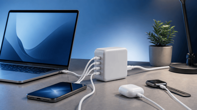 複数の機器を充電するシーンのイメージ