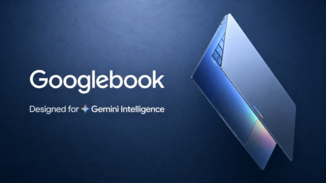 GooglebookとGemini搭載ノートPCの明るい16:9編集用アイキャッチ