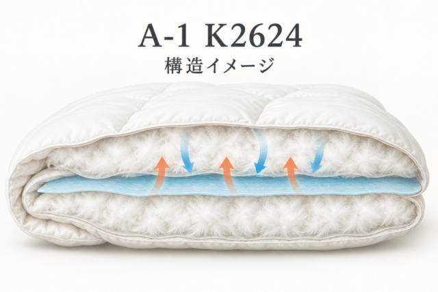 A-1 K2624のPCM中層を示すオリジナル構造イメージ（実物写真ではありません）