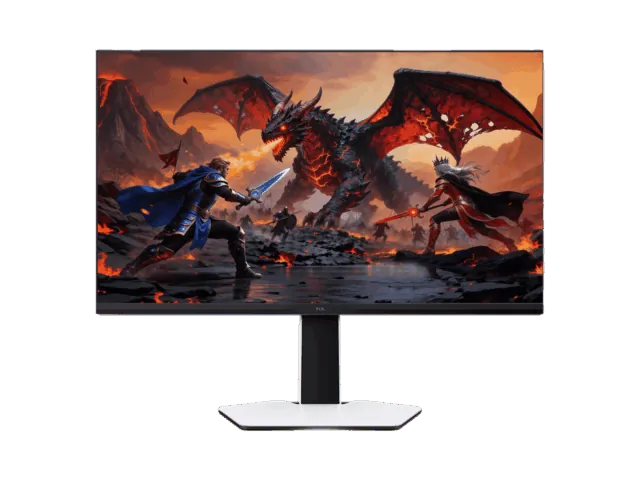 TCL 27C2A Proの本体とスタンド（公式外観画像）