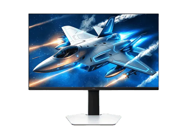 TCL 27P3Aの本体とスタンド（公式外観画像）