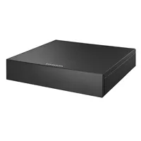 アイ・オー・データ AVHD-ASBシリーズの本体。黒い横置きの録画用ハードディスク