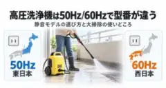 高圧洗浄機は50Hz/60Hzで型番が違う 静音モデルの選び方と大掃除の使いどころ