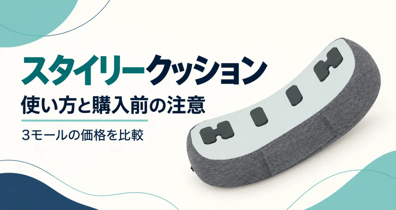 スタイリークッションの使い方と購入前の注意、3モール価格比較