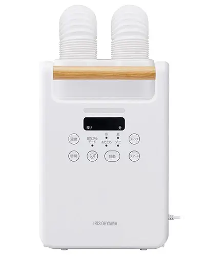 アイリスオーヤマ ふとん乾燥機 カラリエ ツインノズル FK-W3-W(アイリスオーヤマ公式画像)