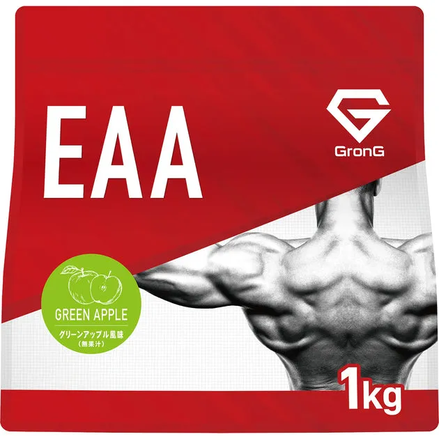 GronG EAAパウダー 1kg（グリーンアップル風味）のパッケージ