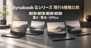 dynabook G7/Aは買い？G9・G8・G6を用途・Office・価格で比較のアイキャッチ